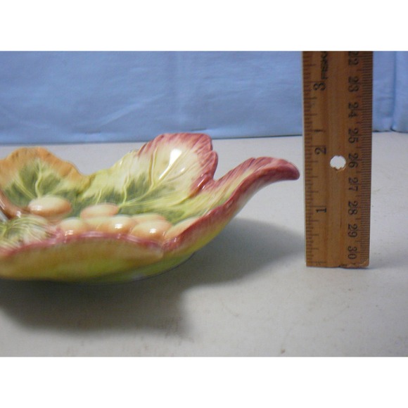 Vtg Fitz & Floyd Classic Collection Grape Leaf Dish - Picture 7 of 7